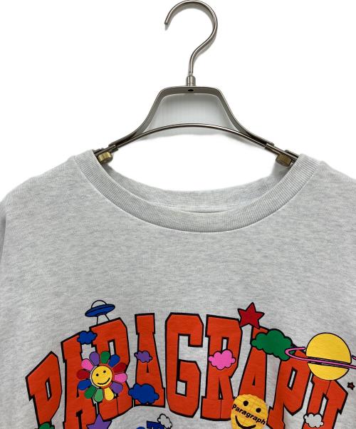 paragraph（パラグラフ）Paragraph (パラグラフ) スウェット グレー×レッド サイズ:1の古着・服飾アイテム