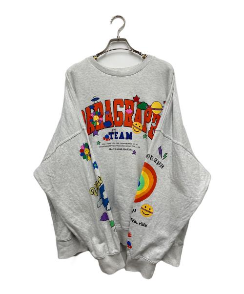 paragraph（パラグラフ）Paragraph (パラグラフ) スウェット グレー×レッド サイズ:1の古着・服飾アイテム