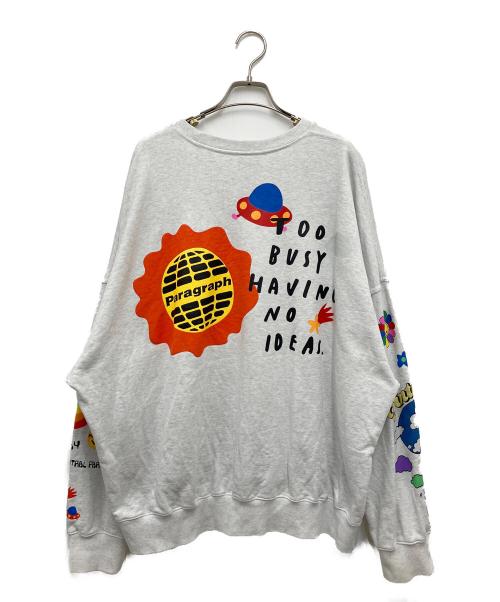 paragraph（パラグラフ）Paragraph (パラグラフ) スウェット グレー×レッド サイズ:1の古着・服飾アイテム