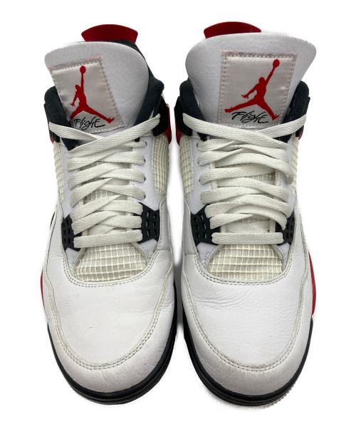 NIKE（ナイキ）NIKE (ナイキ) AIR JORDAN4 レッド×ホワイト サイズ:27.5cmの古着・服飾アイテム
