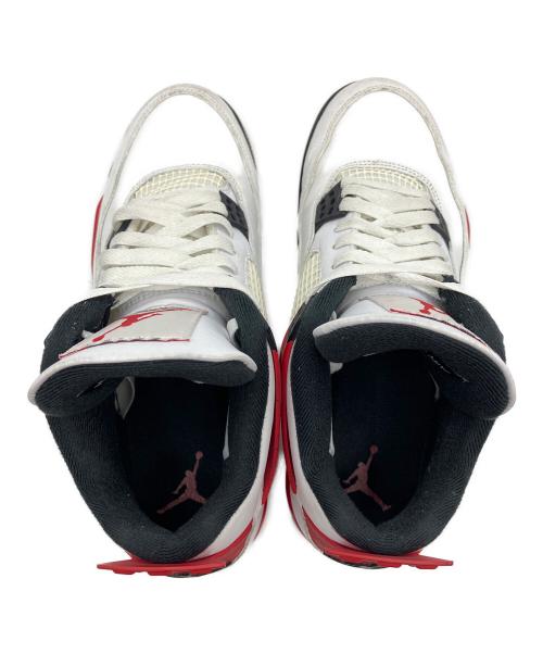 NIKE（ナイキ）NIKE (ナイキ) AIR JORDAN4 レッド×ホワイト サイズ:27.5cmの古着・服飾アイテム