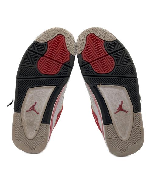 NIKE（ナイキ）NIKE (ナイキ) AIR JORDAN4 レッド×ホワイト サイズ:27.5cmの古着・服飾アイテム