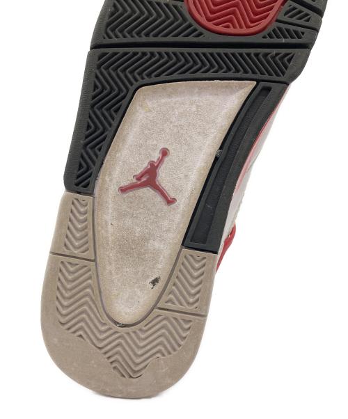 NIKE（ナイキ）NIKE (ナイキ) AIR JORDAN4 レッド×ホワイト サイズ:27.5cmの古着・服飾アイテム