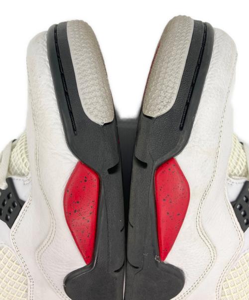 NIKE（ナイキ）NIKE (ナイキ) AIR JORDAN4 レッド×ホワイト サイズ:27.5cmの古着・服飾アイテム