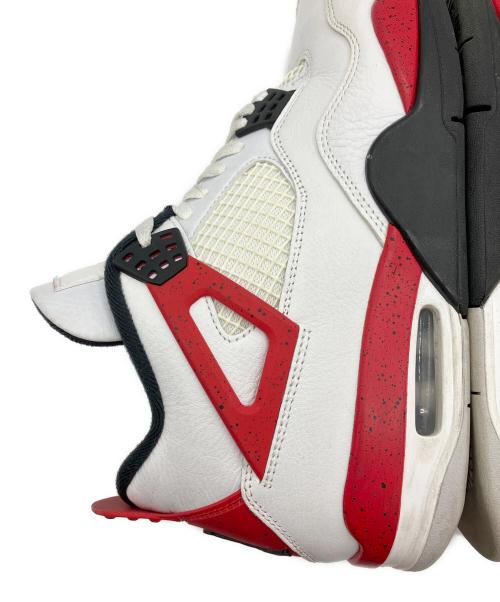 NIKE（ナイキ）NIKE (ナイキ) AIR JORDAN4 レッド×ホワイト サイズ:27.5cmの古着・服飾アイテム