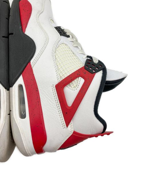 NIKE（ナイキ）NIKE (ナイキ) AIR JORDAN4 レッド×ホワイト サイズ:27.5cmの古着・服飾アイテム