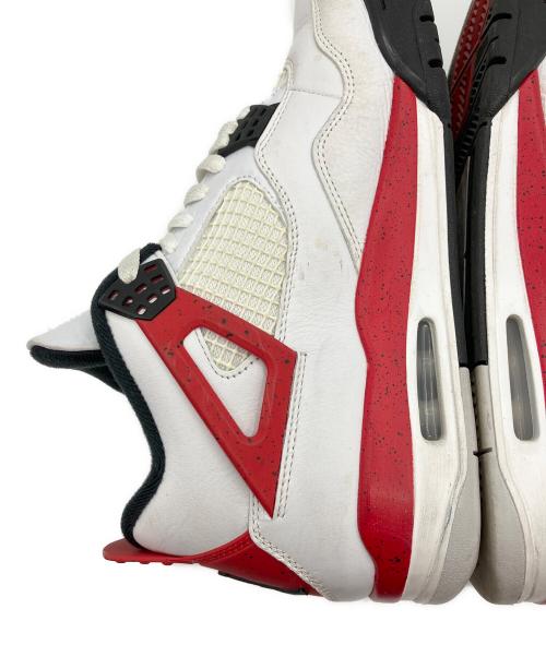 NIKE（ナイキ）NIKE (ナイキ) AIR JORDAN4 レッド×ホワイト サイズ:27.5cmの古着・服飾アイテム