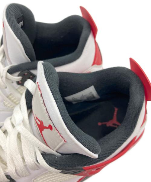 NIKE（ナイキ）NIKE (ナイキ) AIR JORDAN4 レッド×ホワイト サイズ:27.5cmの古着・服飾アイテム