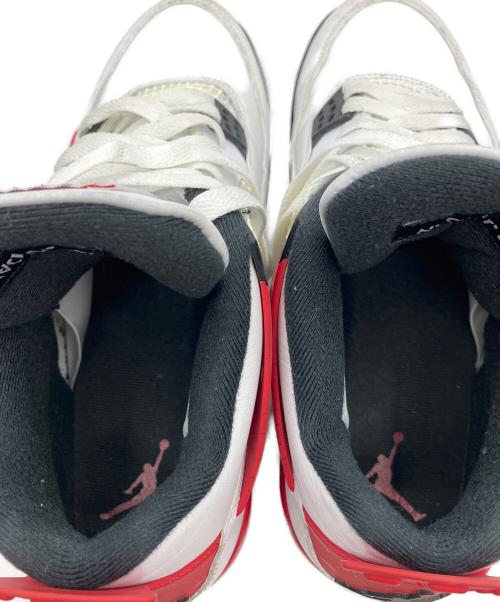 NIKE（ナイキ）NIKE (ナイキ) AIR JORDAN4 レッド×ホワイト サイズ:27.5cmの古着・服飾アイテム
