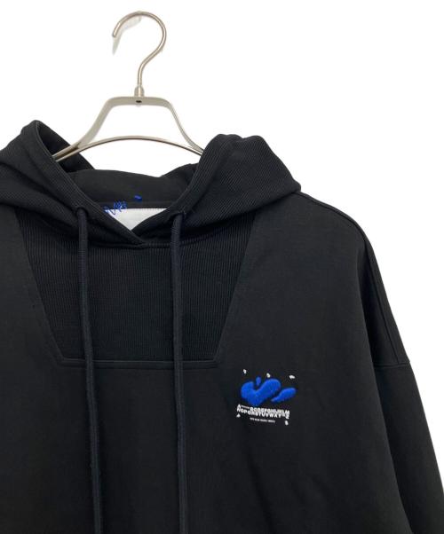 ZARA（ザラ）ZARA (ザラ) ADER error (アーダーエラー) プルオーバーパーカー ブラック サイズ:Sの古着・服飾アイテム