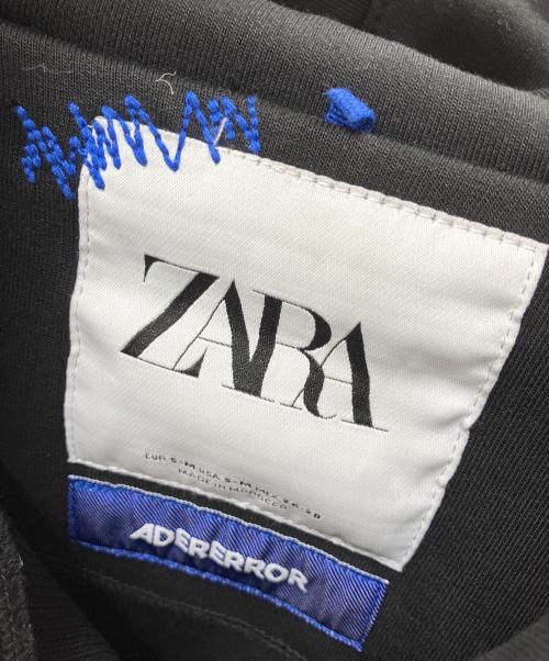 ZARA（ザラ）ZARA (ザラ) ADER error (アーダーエラー) プルオーバーパーカー ブラック サイズ:Sの古着・服飾アイテム