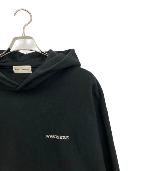 FORSOMEONE（フォーサムワン）FORSOMEONE (フォーサムワン) プルオーバーパーカー ブラック サイズ:Mの古着・服飾アイテム