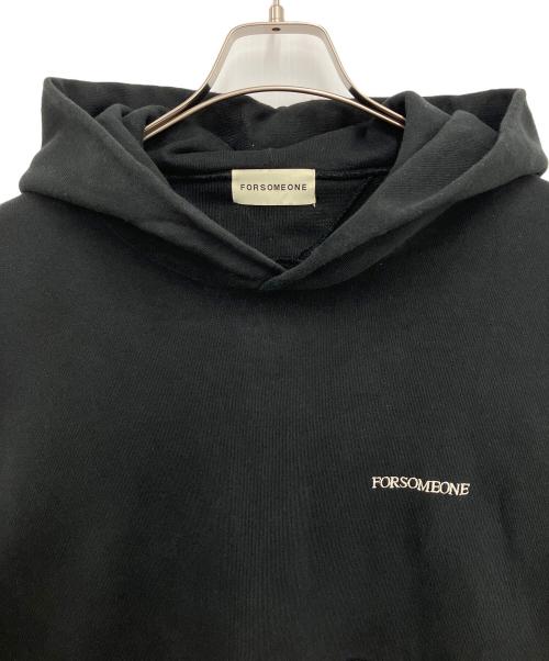 FORSOMEONE（フォーサムワン）FORSOMEONE (フォーサムワン) プルオーバーパーカー ブラック サイズ:Mの古着・服飾アイテム