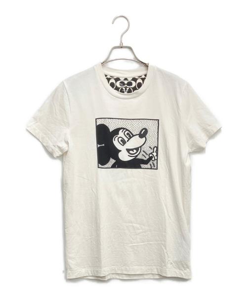COACH（コーチ）COACH (コーチ) DISNEY (ディズニー) 半袖カットソー ブラック×ホワイト サイズ:XSの古着・服飾アイテム