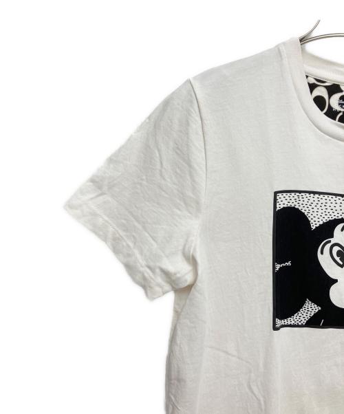 COACH（コーチ）COACH (コーチ) DISNEY (ディズニー) 半袖カットソー ブラック×ホワイト サイズ:XSの古着・服飾アイテム