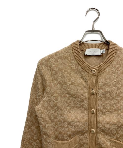 COACH（コーチ）COACH (コーチ) OBSERVED BY US (オブザーブド バイ アス) 厚手カーディガン ベージュ サイズ:Sの古着・服飾アイテム
