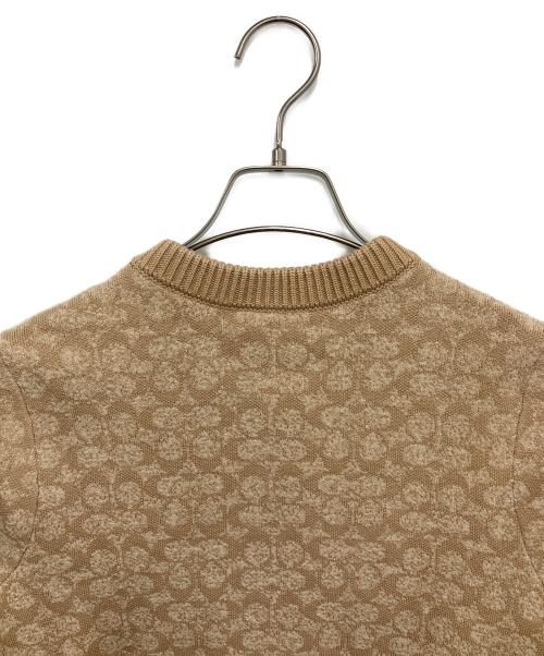 COACH（コーチ）COACH (コーチ) OBSERVED BY US (オブザーブド バイ アス) 厚手カーディガン ベージュ サイズ:Sの古着・服飾アイテム