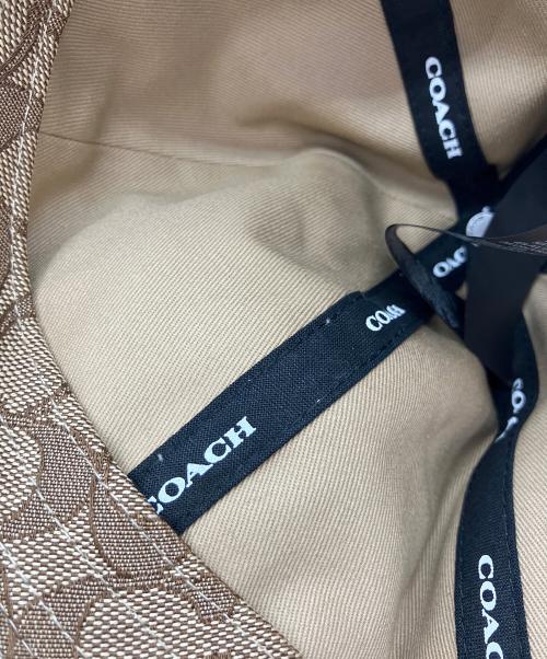 COACH（コーチ）COACH (コーチ) ベースボールキャップ インディゴ×ベージュ サイズ:M/Lの古着・服飾アイテム