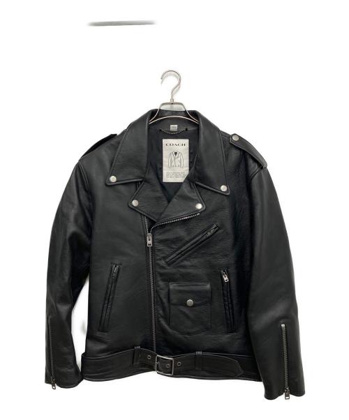COACH（コーチ）COACH (コーチ) ダブルライダースジャケット ブラック サイズ:Mの古着・服飾アイテム
