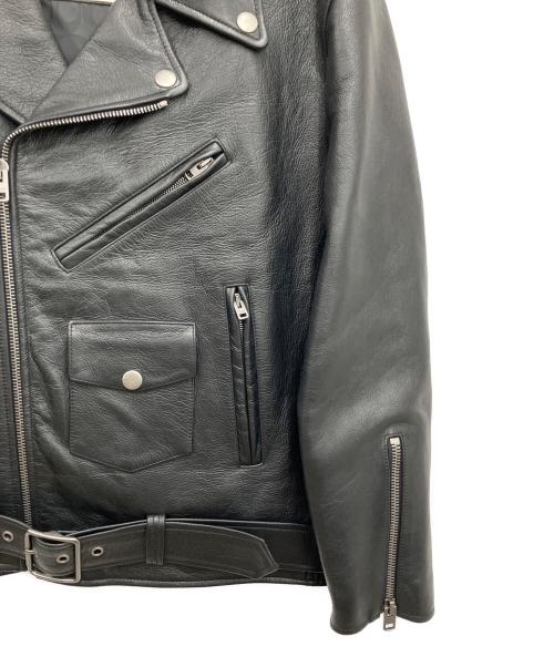 COACH（コーチ）COACH (コーチ) ダブルライダースジャケット ブラック サイズ:Mの古着・服飾アイテム