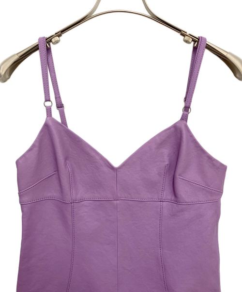 COACH（コーチ）COACH (コーチ) ノースリーブ・キャミソールワンピース ラベンダー サイズ:Mの古着・服飾アイテム