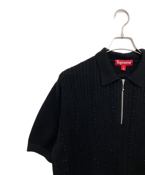 SUPREME（シュプリーム）SUPREME (シュプリーム) 薄手ニット ブラック サイズ:Sの古着・服飾アイテム