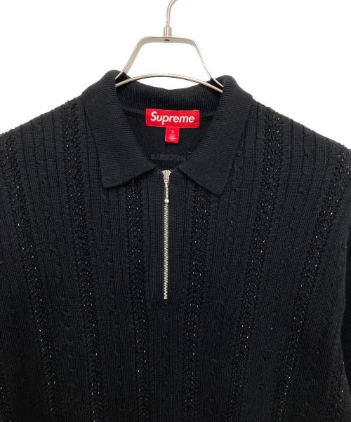 SUPREME（シュプリーム）SUPREME (シュプリーム) 薄手ニット ブラック サイズ:Sの古着・服飾アイテム