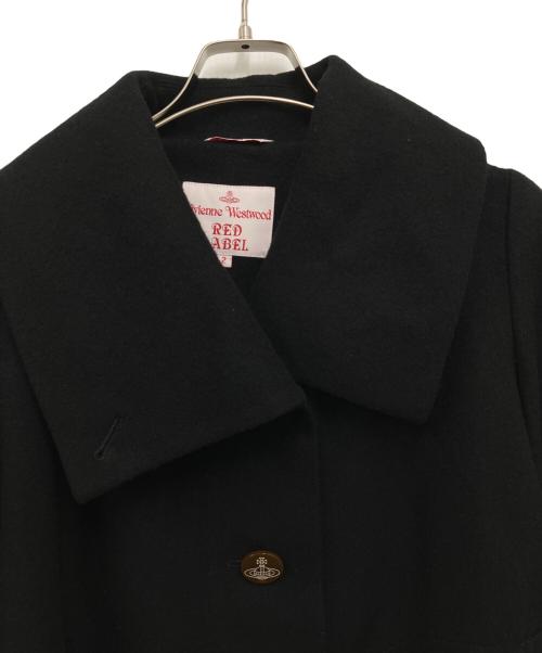 Vivienne Westwood RED LABEL（ヴィヴィアンウエストウッドレッドレーベル）Vivienne Westwood RED LABEL (ヴィヴィアンウエストウッドレッドレーベル) Pコート ブラック サイズ:2の古着・服飾アイテム