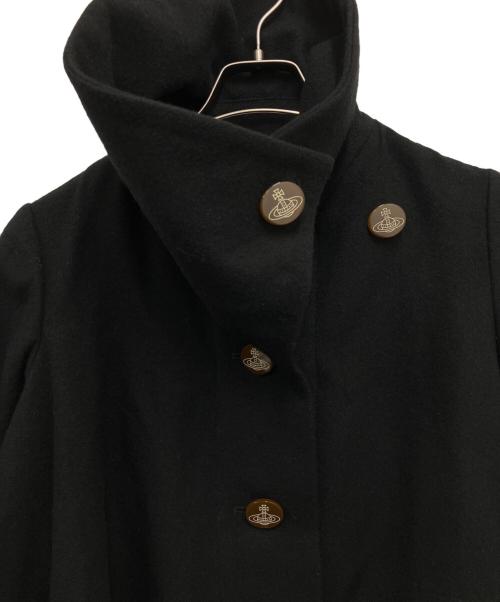 Vivienne Westwood RED LABEL（ヴィヴィアンウエストウッドレッドレーベル）Vivienne Westwood RED LABEL (ヴィヴィアンウエストウッドレッドレーベル) Pコート ブラック サイズ:2の古着・服飾アイテム