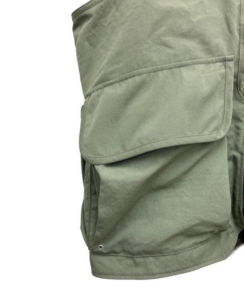 Snow peak（スノーピーク）Snow peak (スノーピーク) TAKIBI Weather Cloth Vest グリーン サイズ:Lの古着・服飾アイテム