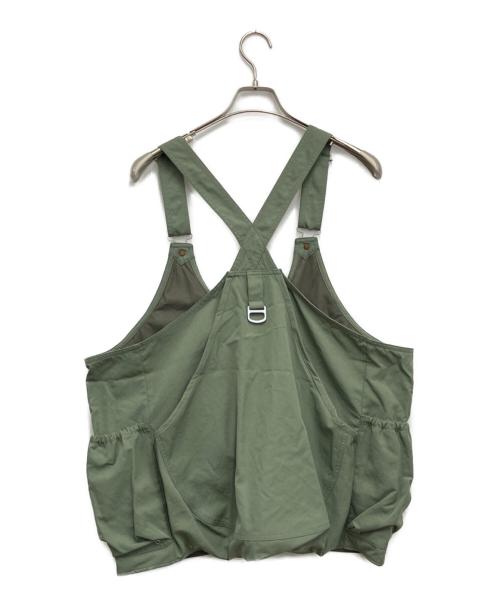 Snow peak（スノーピーク）Snow peak (スノーピーク) TAKIBI Weather Cloth Vest グリーン サイズ:Lの古着・服飾アイテム