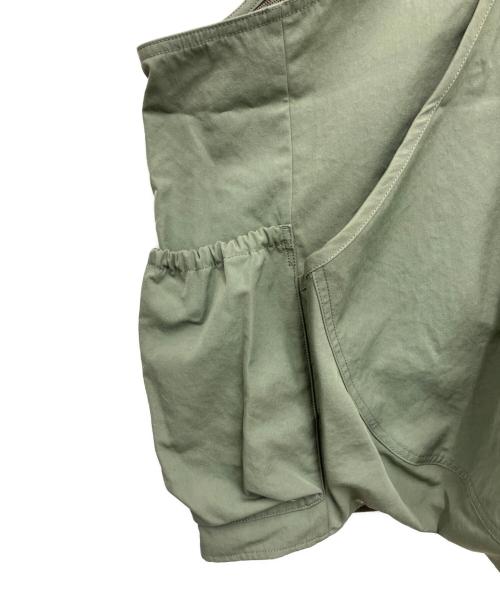 Snow peak（スノーピーク）Snow peak (スノーピーク) TAKIBI Weather Cloth Vest グリーン サイズ:Lの古着・服飾アイテム