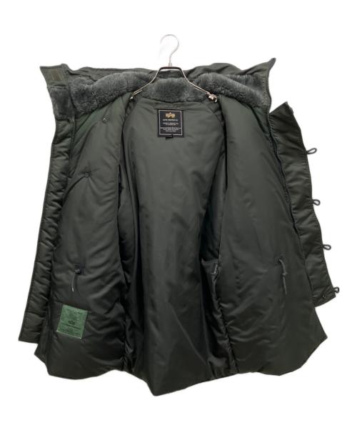 ALPHA（アルファ）ALPHA (アルファ) 中綿コート グリーン サイズ:Lの古着・服飾アイテム