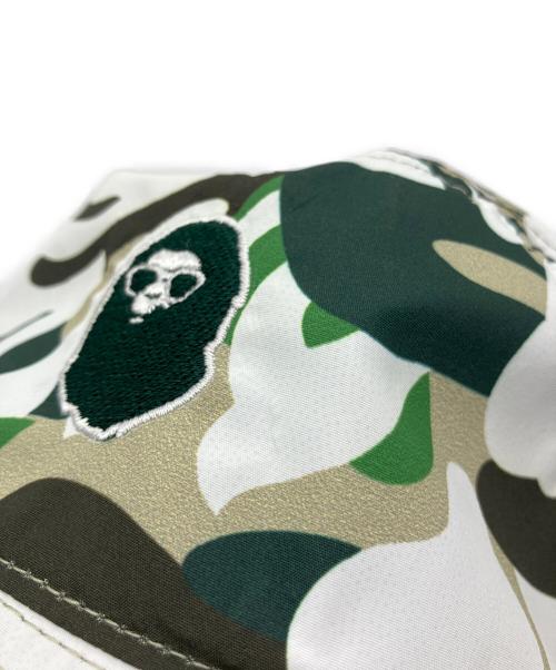 A BATHING APE（アベイシングエイプ）A BATHING APE (アベイシングエイプ) バケットハット グリーン×ホワイト サイズ:Mの古着・服飾アイテム
