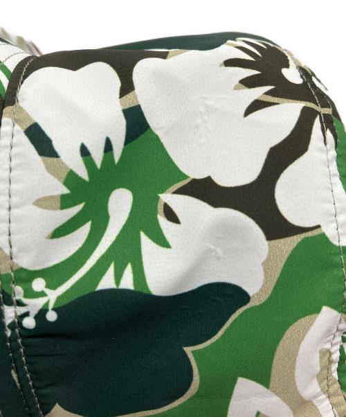 A BATHING APE（アベイシングエイプ）A BATHING APE (アベイシングエイプ) バケットハット グリーン×ホワイト サイズ:Mの古着・服飾アイテム