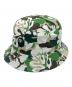 A BATHING APE（アベイシングエイプ）の古着「バケットハット」｜グリーン×ホワイト