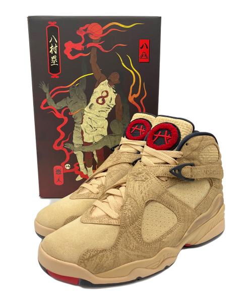 NIKE（ナイキ）NIKE (ナイキ) Rui Hachimura (八村塁) エア ジョーダン8 レトロ SE RUI ベージュ×レッド サイズ:26.5cm 未使用品の古着・服飾アイテム