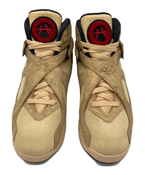 NIKE（ナイキ）NIKE (ナイキ) Rui Hachimura (八村塁) エア ジョーダン8 レトロ SE RUI ベージュ×レッド サイズ:26.5cm 未使用品の古着・服飾アイテム