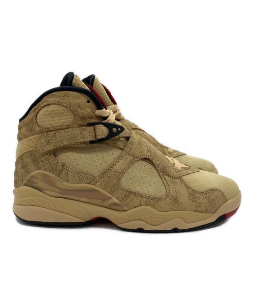 NIKE（ナイキ）NIKE (ナイキ) Rui Hachimura (八村塁) エア ジョーダン8 レトロ SE RUI ベージュ×レッド サイズ:26.5cm 未使用品の古着・服飾アイテム