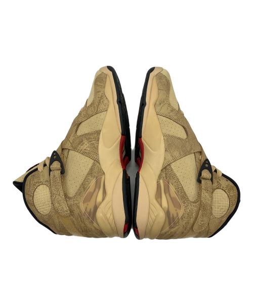 NIKE（ナイキ）NIKE (ナイキ) Rui Hachimura (八村塁) エア ジョーダン8 レトロ SE RUI ベージュ×レッド サイズ:26.5cm 未使用品の古着・服飾アイテム
