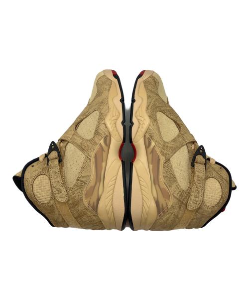 NIKE（ナイキ）NIKE (ナイキ) Rui Hachimura (八村塁) エア ジョーダン8 レトロ SE RUI ベージュ×レッド サイズ:26.5cm 未使用品の古着・服飾アイテム