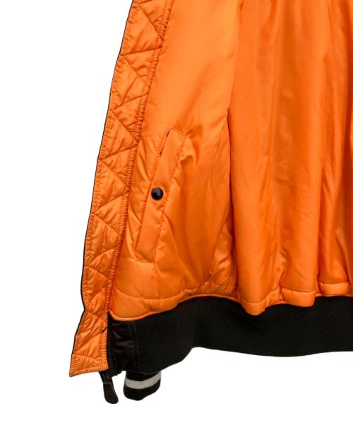 ALPHA（アルファ）ALPHA (アルファ) uniform experiment (ユニフォームエクスペリメント) MA-1ジャケット ブラック×オレンジ サイズ:MEDIUMの古着・服飾アイテム