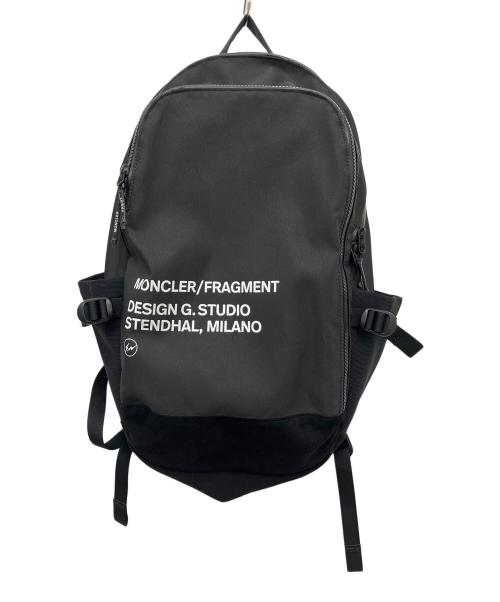 MONCLER（モンクレール）MONCLER (モンクレール) FRAGMENT DESIGN (フラグメントデザイン) リュック ブラックの古着・服飾アイテム