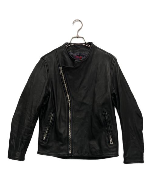 BRU NA BOINNE（ブルーナボイン）BRU NA BOINNE (ブルーナボイン) レザージャケット ブラックの古着・服飾アイテム