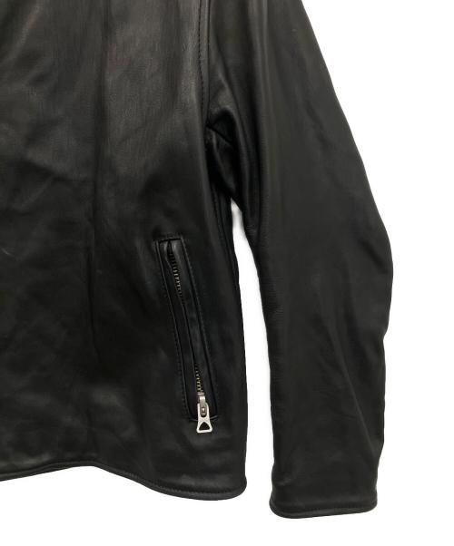 BRU NA BOINNE（ブルーナボイン）BRU NA BOINNE (ブルーナボイン) レザージャケット ブラックの古着・服飾アイテム