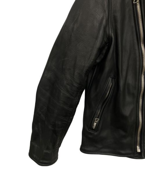 BRU NA BOINNE（ブルーナボイン）BRU NA BOINNE (ブルーナボイン) レザージャケット ブラックの古着・服飾アイテム