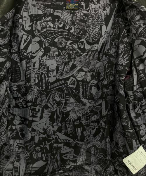 BRU NA BOINNE（ブルーナボイン）BRU NA BOINNE (ブルーナボイン) レザージャケット ブラックの古着・服飾アイテム