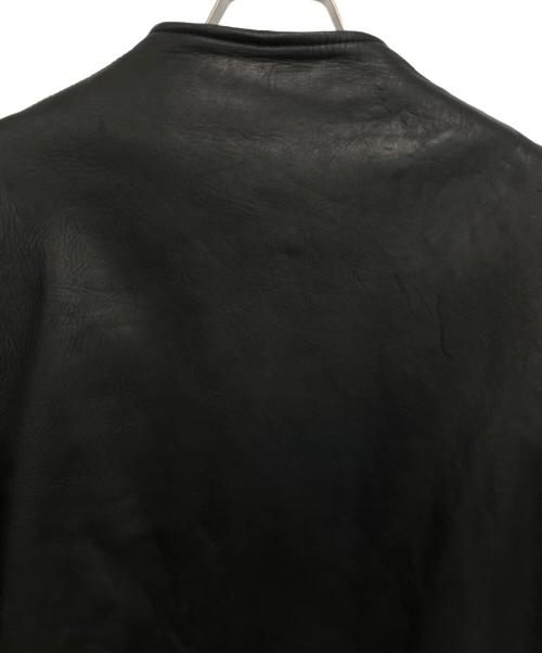 BRU NA BOINNE（ブルーナボイン）BRU NA BOINNE (ブルーナボイン) レザージャケット ブラックの古着・服飾アイテム