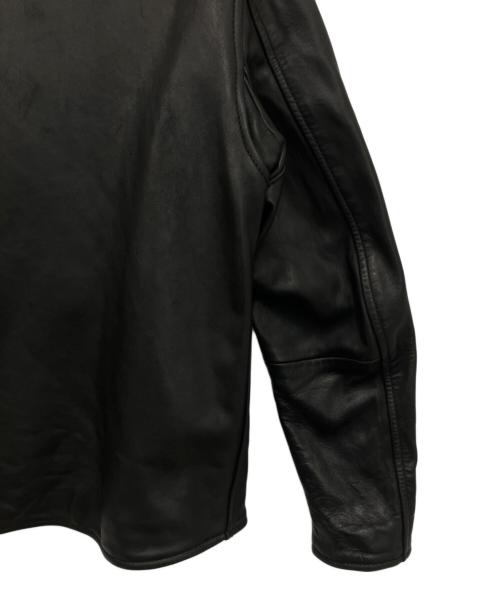 BRU NA BOINNE（ブルーナボイン）BRU NA BOINNE (ブルーナボイン) レザージャケット ブラックの古着・服飾アイテム