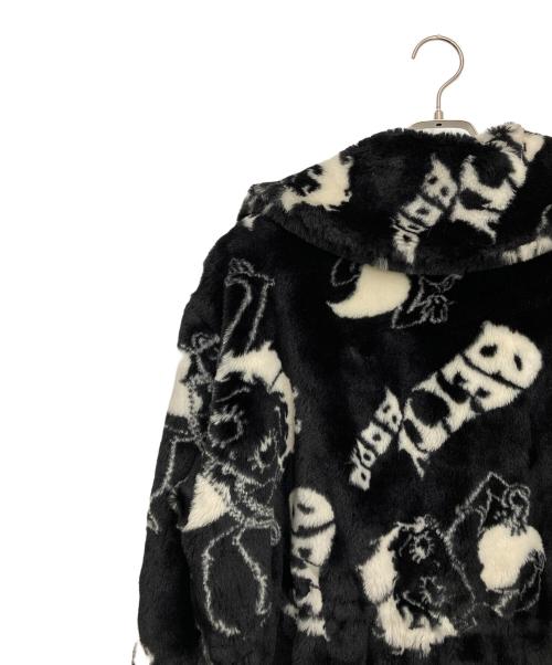 BETTY BOOP（ベティー・ブープ）BETTY BOOP (ベティー・ブープ) ファーコート ブラック×ホワイト サイズ:Freeの古着・服飾アイテム